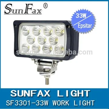 Rectangle square 33W 6" Led work light , driving flood work light bars for marine offroad 4x4, trucks