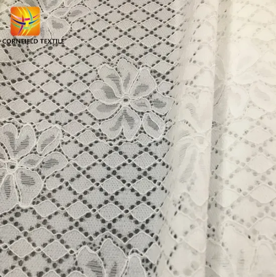 Wonderful air permeable lace fabric for dress making