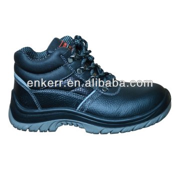 high quality cow leather middle cut safety shoes