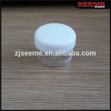 3ml/5ml 8ml 10ml cosmeticwhite lid sample pots ,cosmetic sample pots,3ml white sample jars