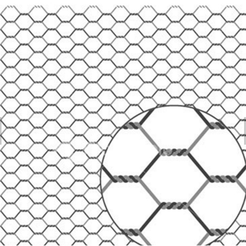 Malla de alambre de pollo hexagonal galvanizado