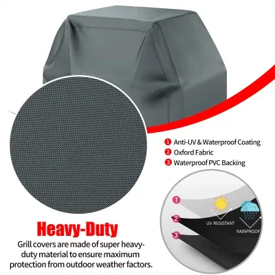 Waterproof Weather Resistant Rip Proof Anti-UV Fade Resistant BBQ Grill Cover