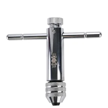 Professional Adjustable Tapping Threading Tool: Ratchet Wrenches with T-Handle and Rachet Type Tap Wrench