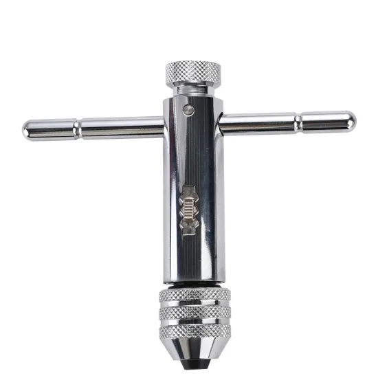 Professional Adjustable Tapping Threading Tool: Ratchet Wrenches with T-Handle and Rachet Type Tap Wrench