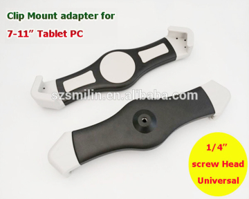 New Popular Universal Selfie Sticks Tripod Clip Mount Tablet Cradle Adapter for iPad mini iPad air 7-11" tablet pc