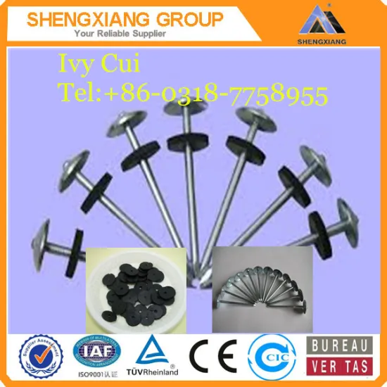 Competitive Price Roofing Nails With Umbrella Head For Construction