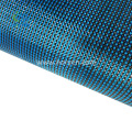 Plain fabric 3K blue carbon aramid hybrid cloth