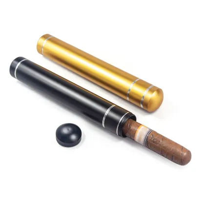 CTUB110190 Single Cigar holder Storage Tube Box Cigar Humidor