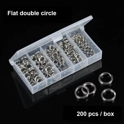 Stainless Steel Fishing Split O-Rings: Flat Split Rings for Quick Change