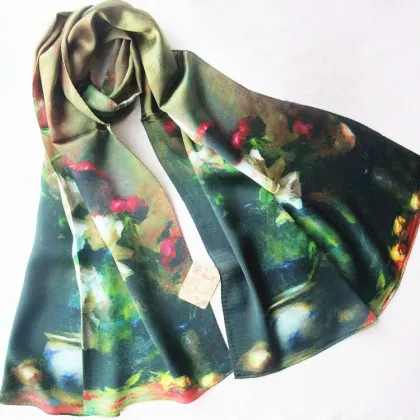 Mimaki Printed Stole Digital Printing in Silk