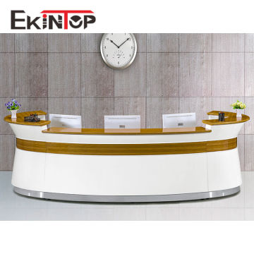 Customized Modern Front Office Table for Hospital Reception Desk Design
