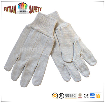 FTSAFETY 8OZ 100% cotton canvas safety gloves dotted gloves