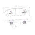 Toyota YARi SL এর সামনের ব্রেক প্যাড