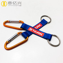 custom D-shaped aluminum hiking snap carabiner keychains