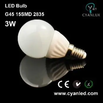 3W LED ceramics bulb A45 G45 E14 SMD glass lamps lights lighting