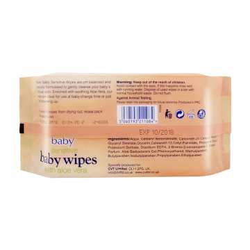 Lingettes de nettoyage de bébé non parfumées non tissées