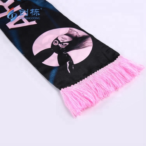 100% Polyester Customized Printing Satin Football Scarf