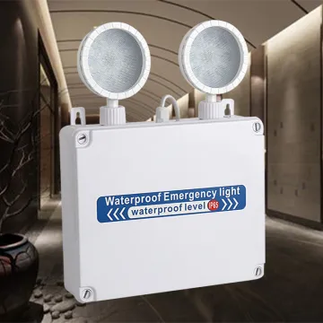 Ip65 led twin spot emergency lights