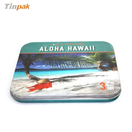 Canada recyclable printed dvd tin packaging box