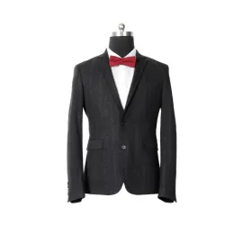 Wedding stretch slim black blazers men suits