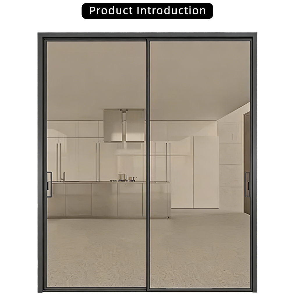 Slim Frame Double Sliding Glass Door YJ-R016 X
