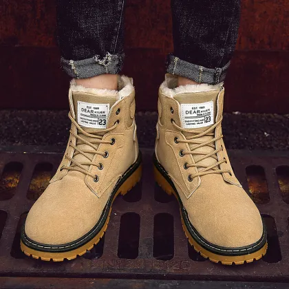 Mens Snow Ankle Winter Martin Boots