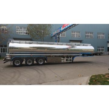 Mirror Aluminum Alloy Fuel Tanker Truck Semi-Trailer