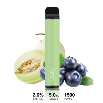 Lensen 1500puffs 850 mAh e-cig batterij Wegwerpvape