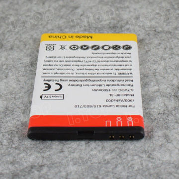 heavy cell phone digital battery for Nokia Lumia 610 710 BP-3L with 1500mAh ,high quality and low price! welcome OEM battery