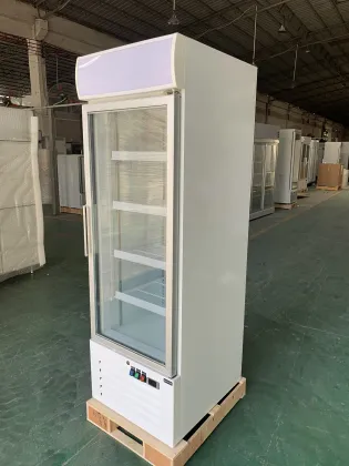 Supermarket Beverage Coolers: Milk, Pepsi, Red Bull, and Energy Drinks Refrigerator