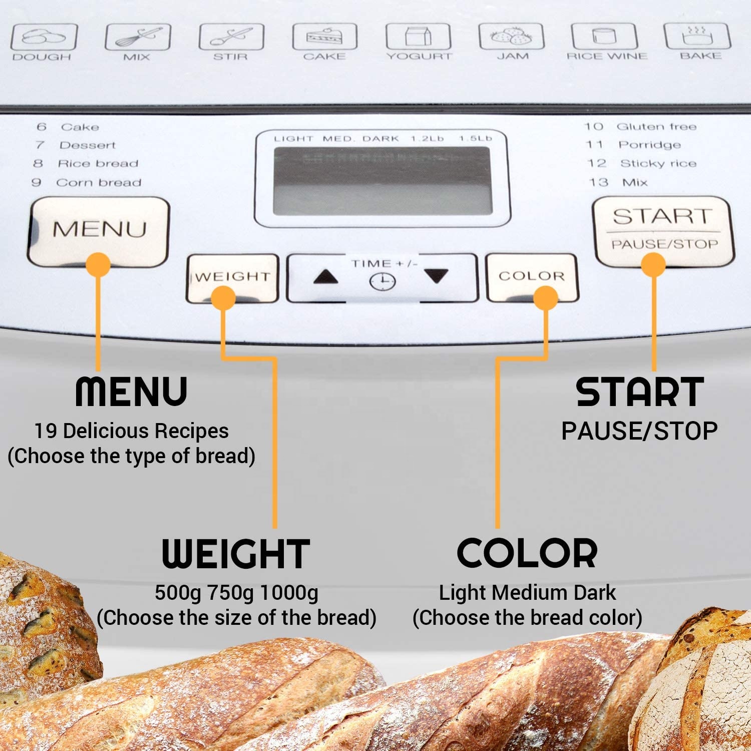 High Quality Automatic Electric Bread Maker Machine China Manufacturer