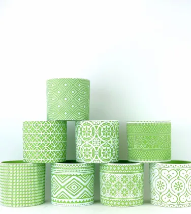 Ceramic Flower Pot Green Plant Pot Fleshy Flowerpot Desktop