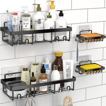 Factory Direct Wall-Mounted Shower Organizer Rack for Bathroom