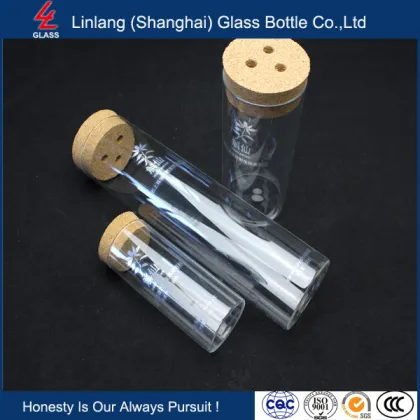 hot sales clear glass storage jar with bamboo/wooden lid