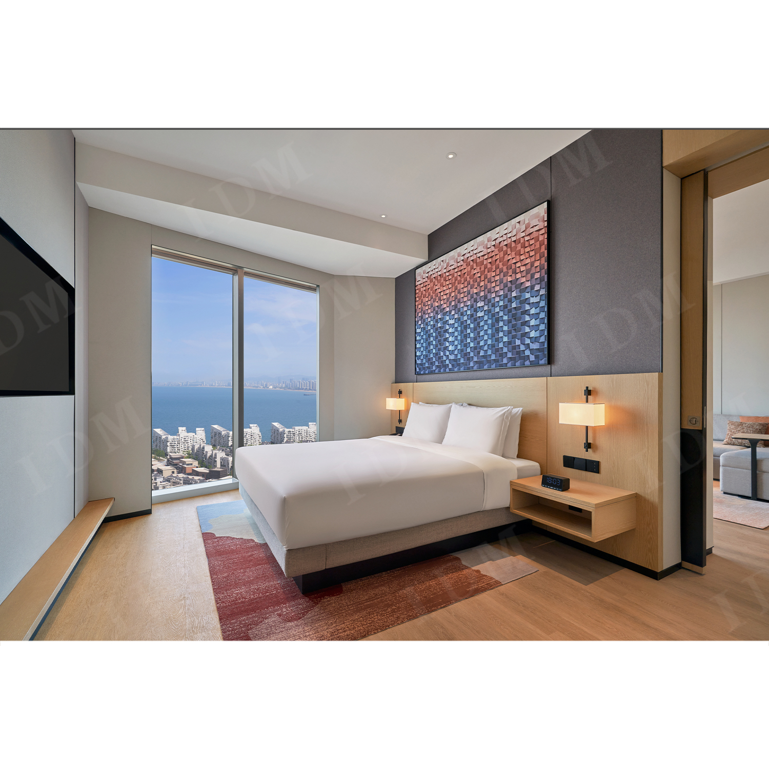 Modern Hotel Bedroom Furniture Guestroom Furniture Set