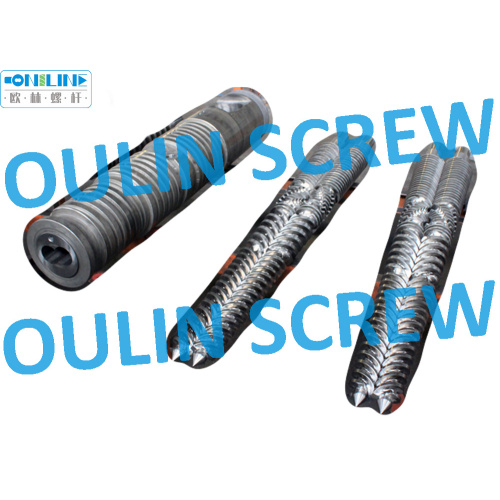 55/113 Twin Conical Screw Barrel for PVC Pipe, Sheet, Profile, Foaming