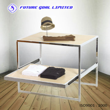 Two Layers Of Metal Display Table / Garment Table