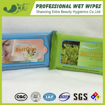 Private Label Organic Antibacterial Wet Wipes For Women