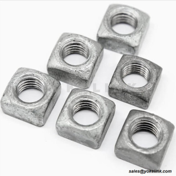 HDG čtyřhranná matice | Nadrozměrné závitové matice | IEEE C135.80 a CSA C83