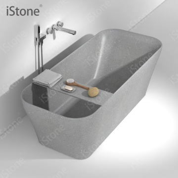 Solid Surface Composite Stone Freestanding Bathtub WD65158 - New Design