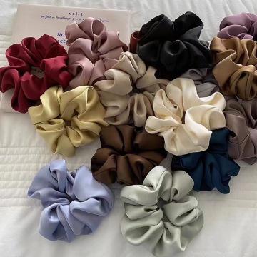 High-Quality Silk Satin Hair Scrunchies - Unique Women's Hair Bands