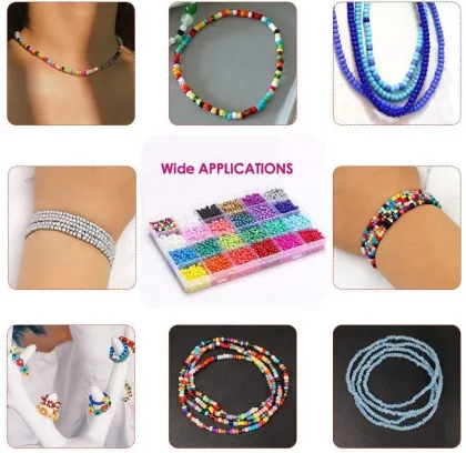 Glass Seed Beads Alphabet letter beads Beads Set