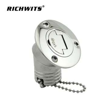 Deck filler injection keyless 50 mm stainless steel fuel deck filler