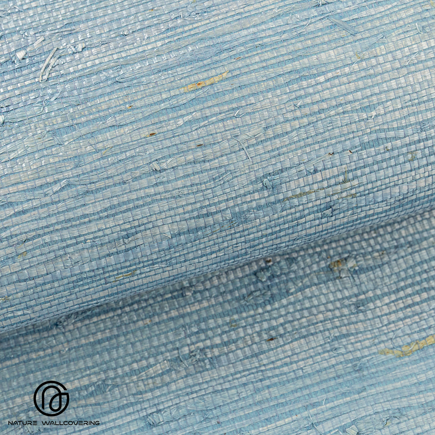 Papier peint Calathea bleu clair frais avec texture dynamique