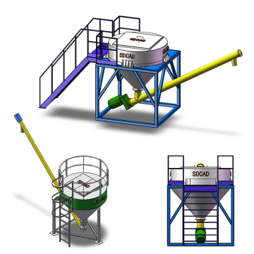 SDCAD Brand: Expert Solutions for Efficient Ton Bag Unpacking and Unloading with Advanced Conveyor Systems
