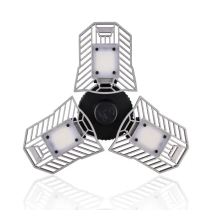 80W LED Shop Lights | Garage & Workshop Ceiling Lamps | Deformable LED Garage Lighting