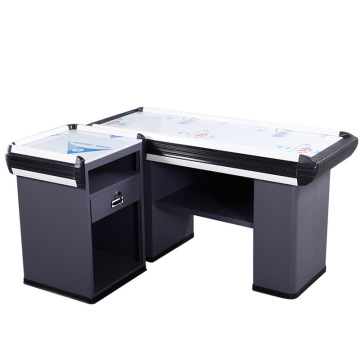 Durable Steel Retail Checkout Counters for Supermarket Equipment