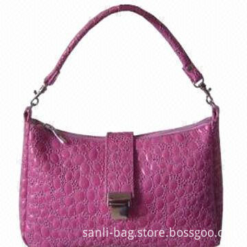 Leather Tote Bag, Made of Crocodile PU Leather Material, Available in Various Colors