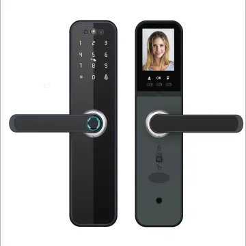 Tuya App Compatible Camera Monitor with Multi-Language Voice Speaker and Biometric Fingerprint Face Unlock