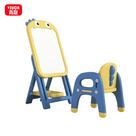 Height Adjustable Plastic Foldable Large Magnetic Drawing Board for Kids